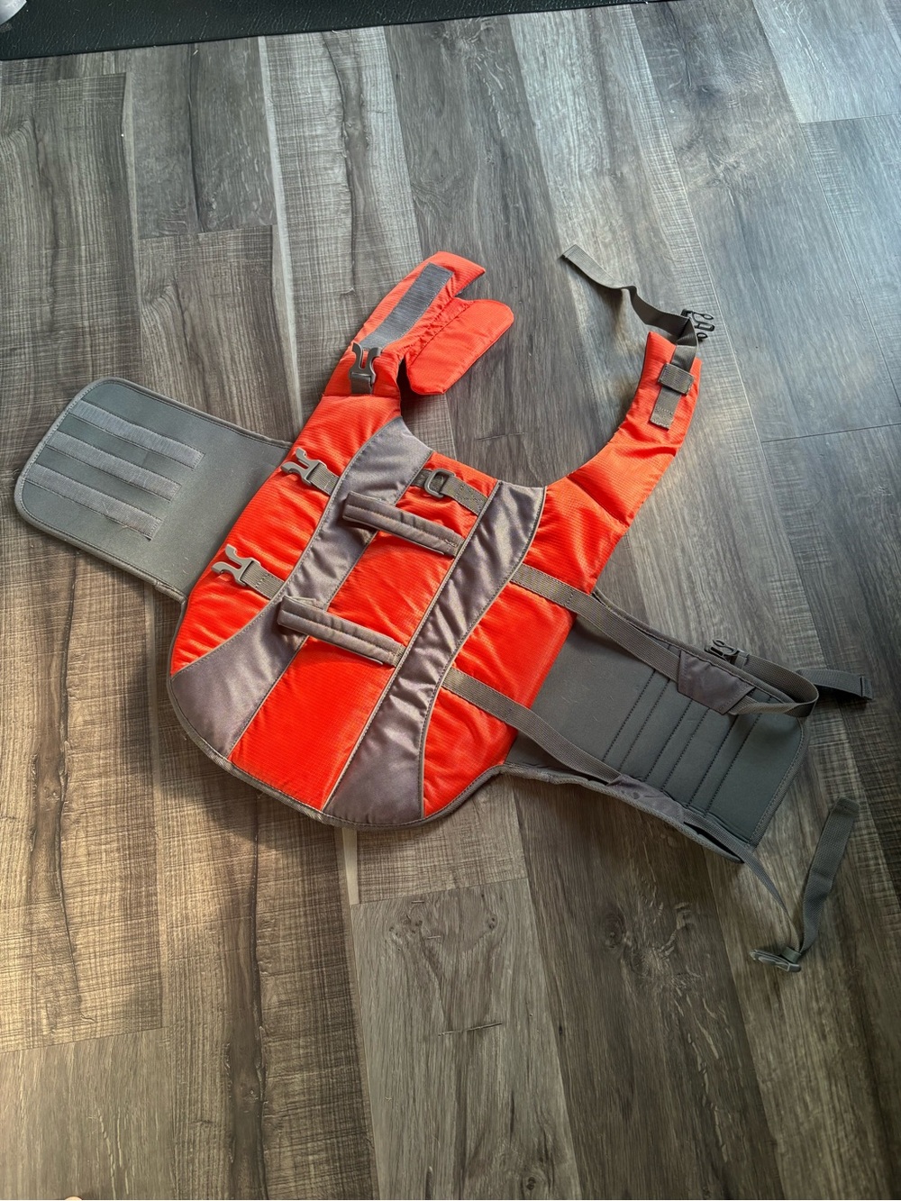 Never Used Frisco Dog Orange and Gray Safety Vest